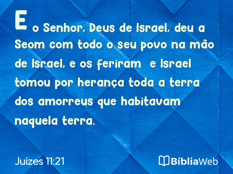 Juízes 11:21 em imagem para compartilhar