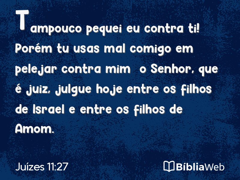 Juízes 11:27 em imagem para compartilhar