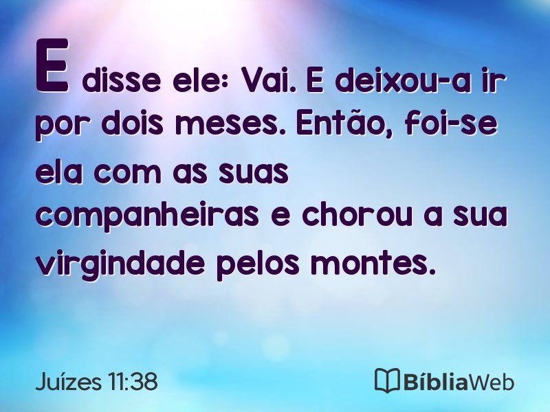 Juízes 11:38 em imagem para compartilhar