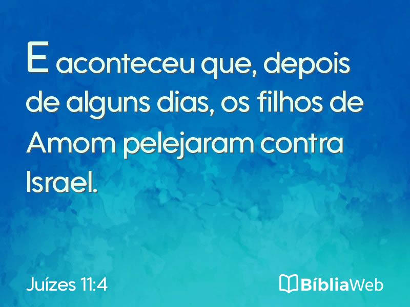Juízes 11:4 em imagem para compartilhar