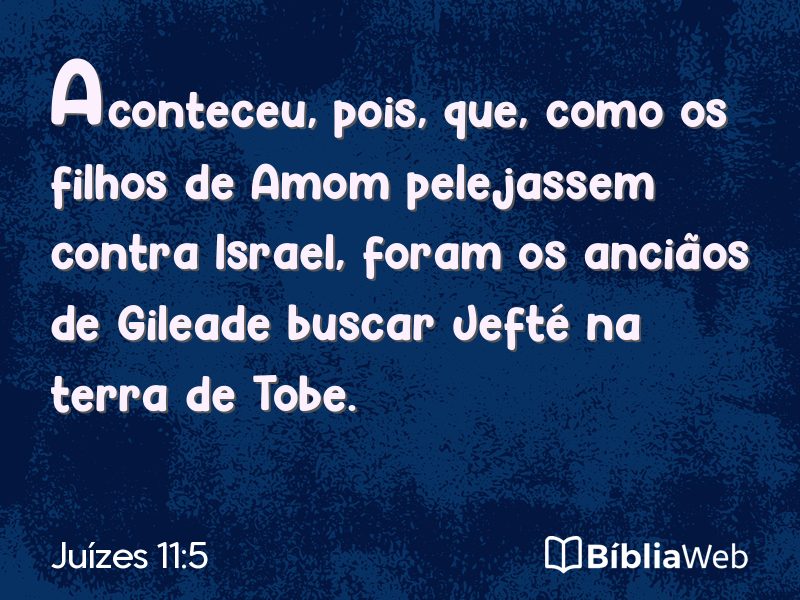 Juízes 11:5 em imagem para compartilhar