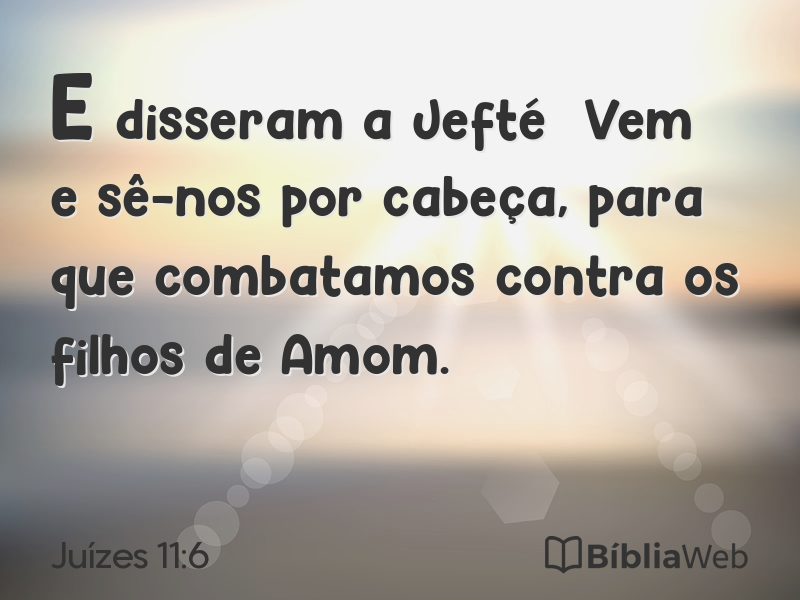 Juízes 11:6 em imagem para compartilhar
