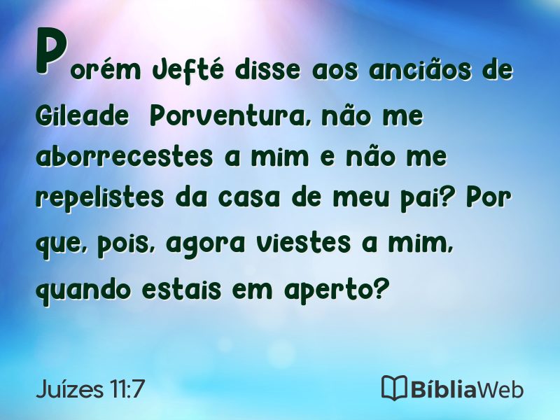 Juízes 11:7 em imagem para compartilhar