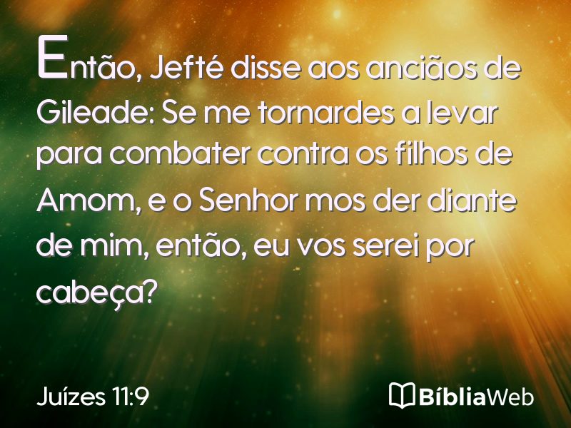 Juízes 11:9 em imagem para compartilhar