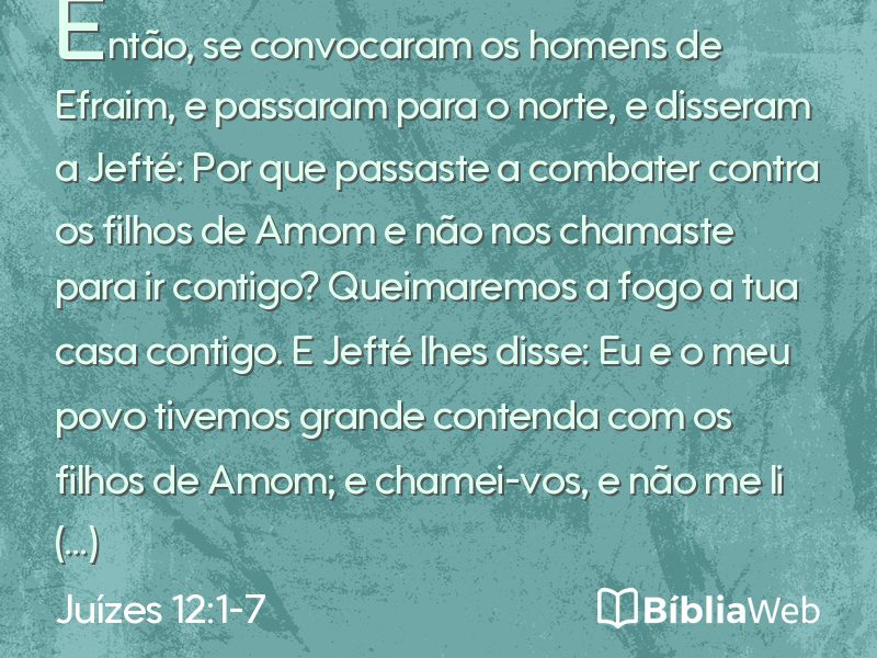 Juízes 12:1-7 em imagem para compartilhar