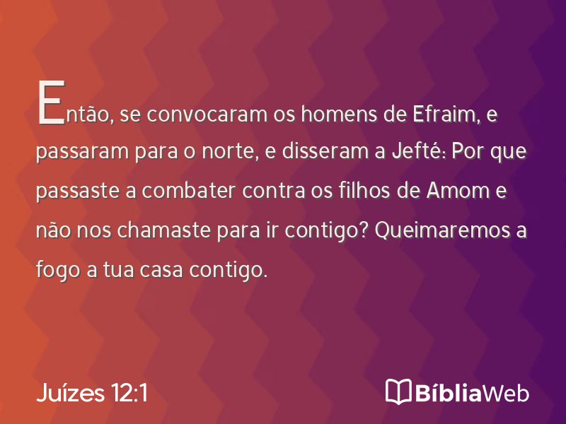 Juízes 12:1 em imagem para compartilhar
