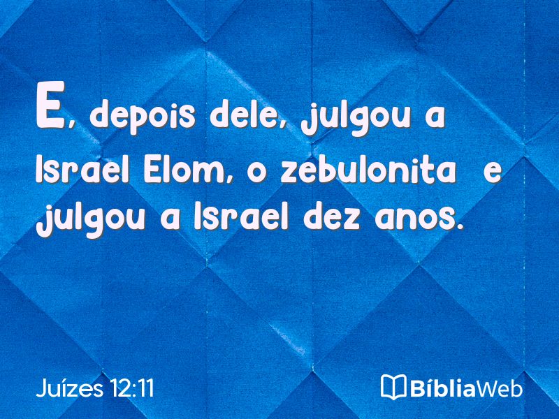 Juízes 12:11 em imagem para compartilhar
