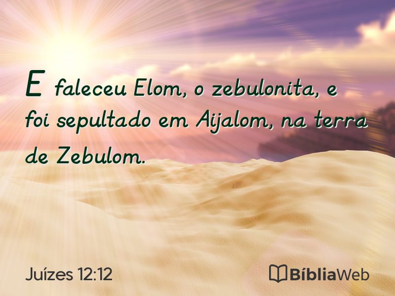 Juízes 12:12 em imagem para compartilhar