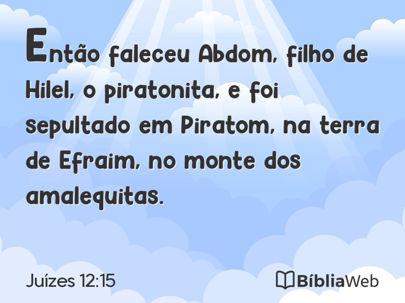 Juízes 12:15 em imagem para compartilhar