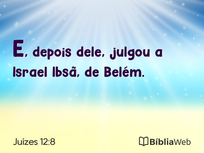 Juízes 12:8 em imagem para compartilhar