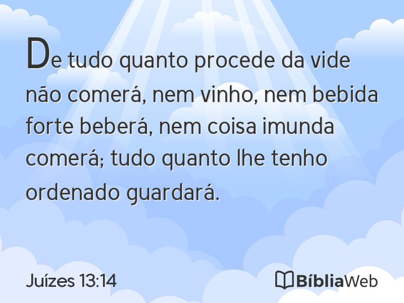 Juízes 13:14 em imagem para compartilhar