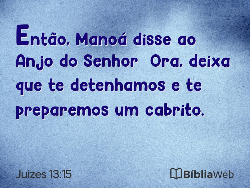 Juízes 13:15 em imagem para compartilhar