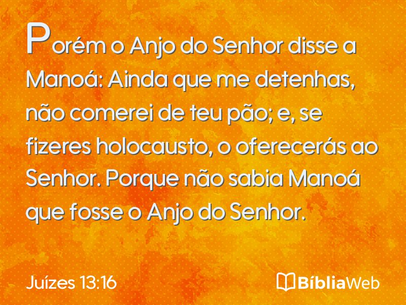 Juízes 13:16 em imagem para compartilhar