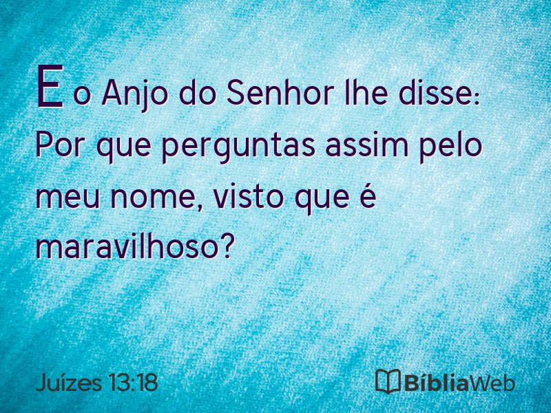 Juízes 13:18 em imagem para compartilhar