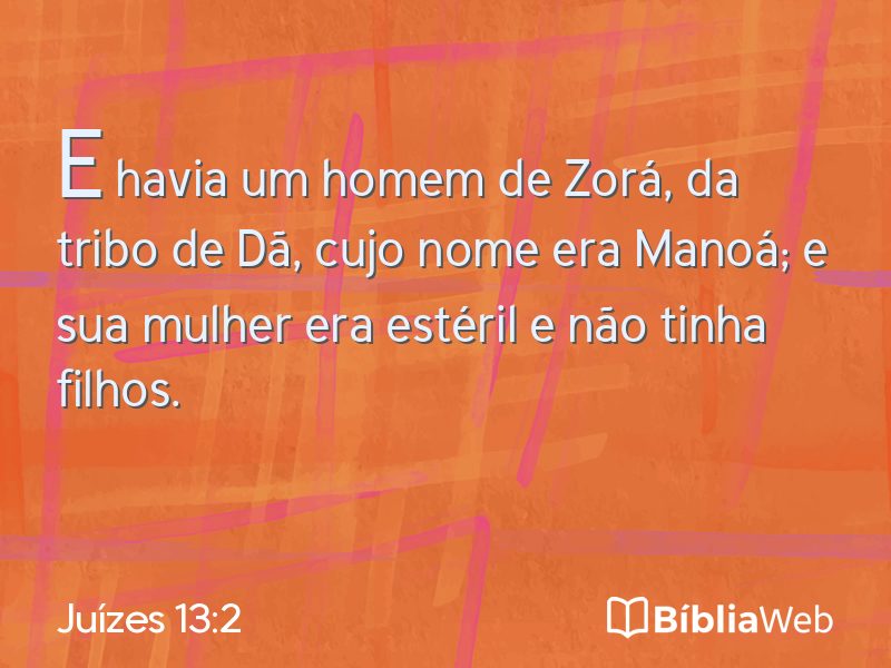 Juízes 13:2 em imagem para compartilhar