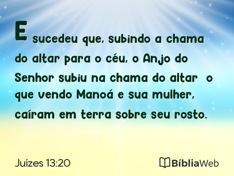 Juízes 13:20 em imagem para compartilhar