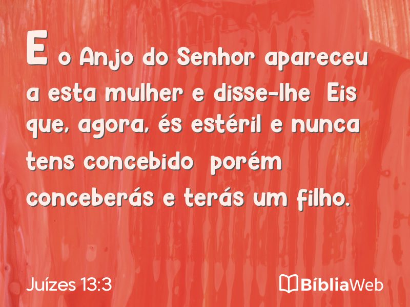 Juízes 13:3 em imagem para compartilhar