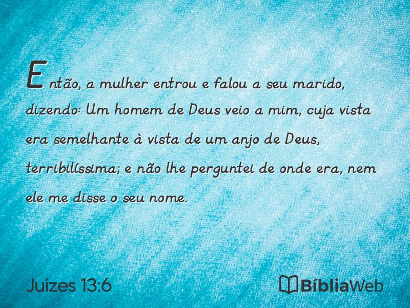 Juízes 13:6 em imagem para compartilhar