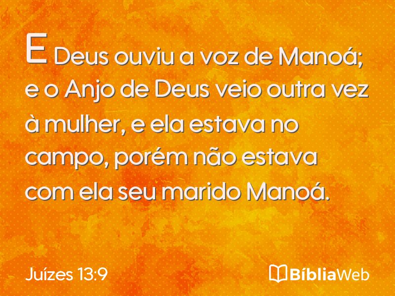 Juízes 13:9 em imagem para compartilhar