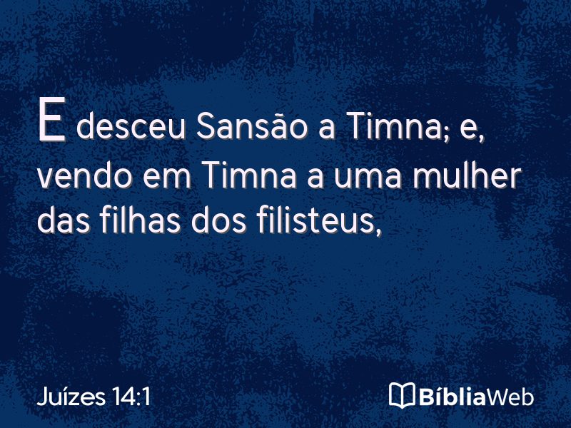 Juízes 14:1 em imagem para compartilhar