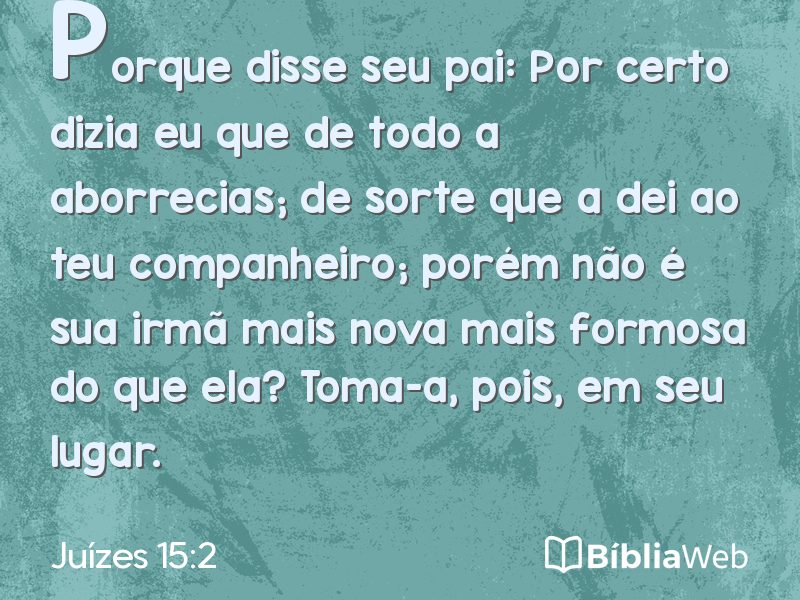 Juízes 15:2 em imagem para compartilhar