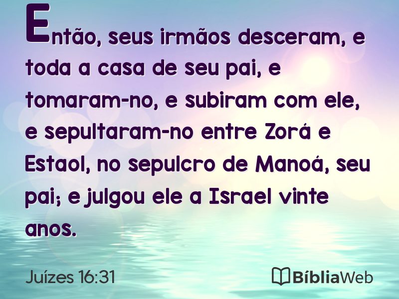 Juízes 16:31 em imagem para compartilhar