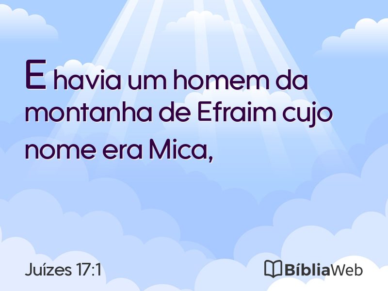 Juízes 17:1 em imagem para compartilhar