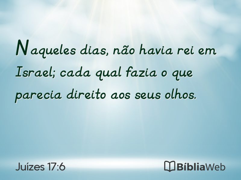 Juízes 17:6 em imagem para compartilhar
