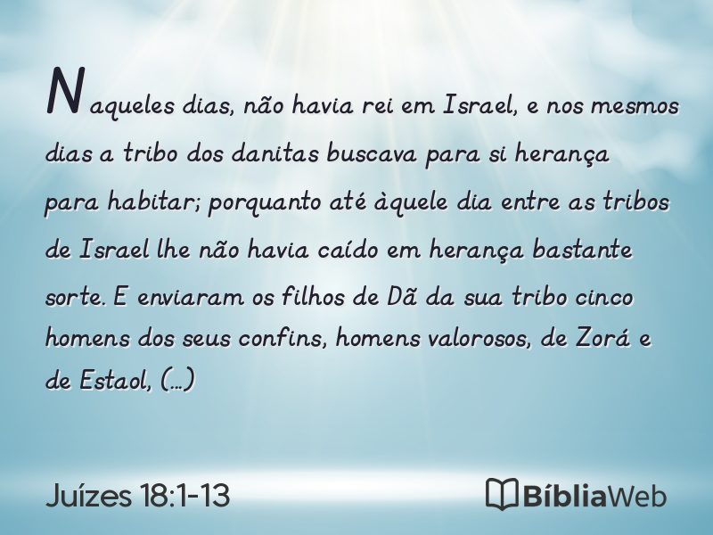Juízes 18:1-13 em imagem para compartilhar