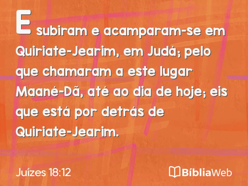 Juízes 18:12 em imagem para compartilhar