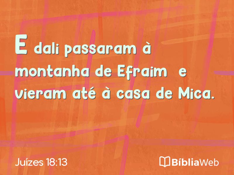 Juízes 18:13 em imagem para compartilhar
