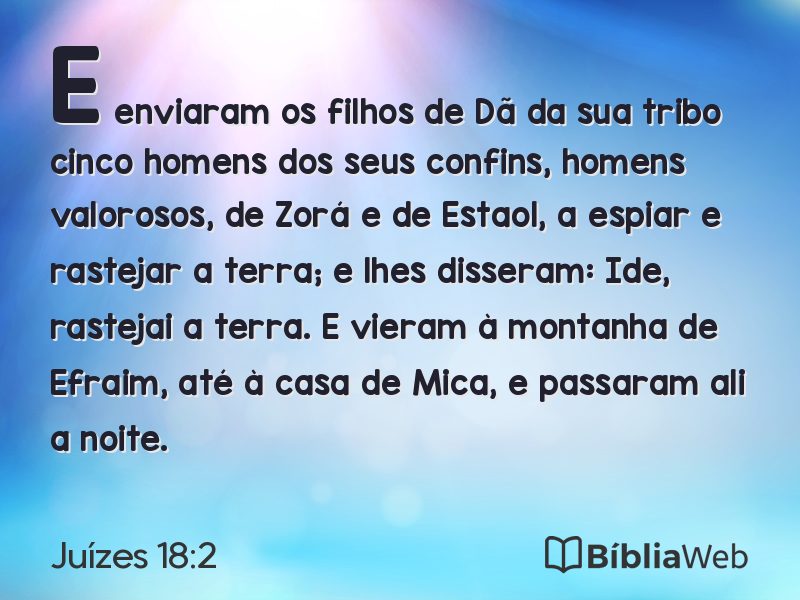 Juízes 18:2 em imagem para compartilhar