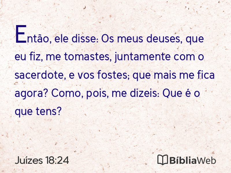 Juízes 18:24 em imagem para compartilhar