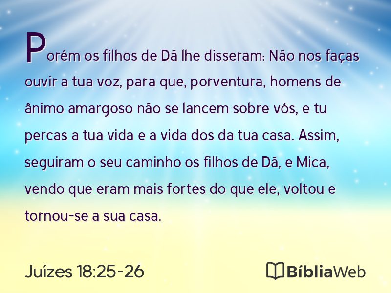 Juízes 18:25-26 em imagem para compartilhar
