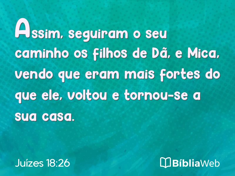 Juízes 18:26 em imagem para compartilhar