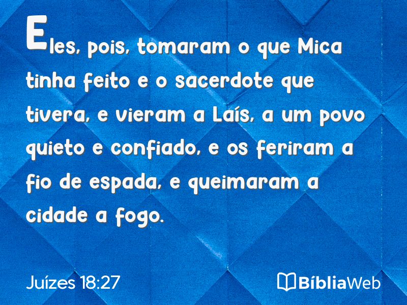 Juízes 18:27 em imagem para compartilhar