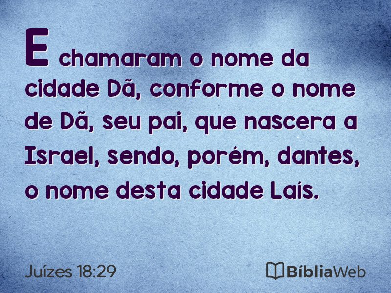 Juízes 18:29 em imagem para compartilhar