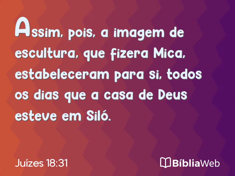 Juízes 18:31 em imagem para compartilhar