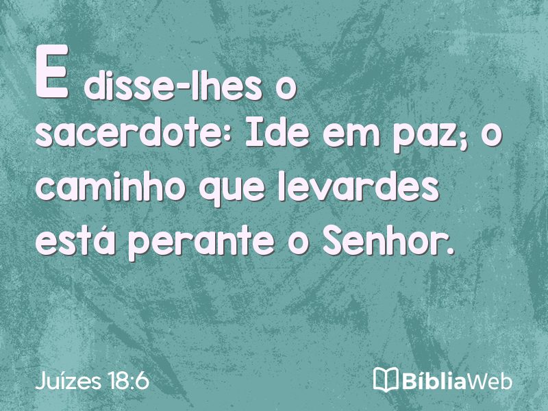 Juízes 18:6 em imagem para compartilhar