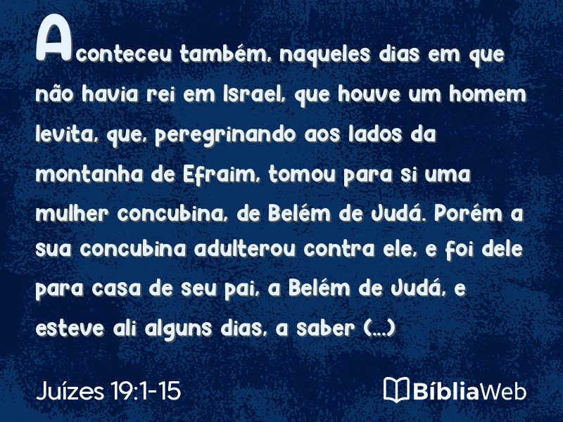 Juízes 19:1-15 em imagem para compartilhar