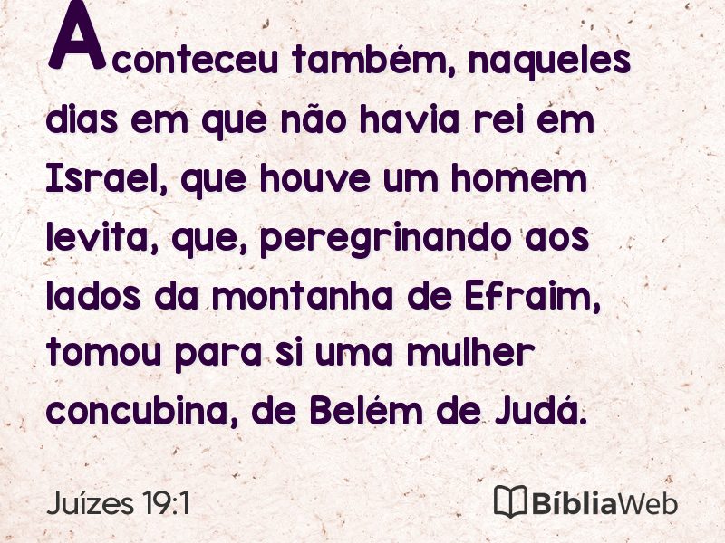 Juízes 19:1 em imagem para compartilhar