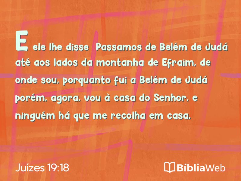 Juízes 19:18 em imagem para compartilhar
