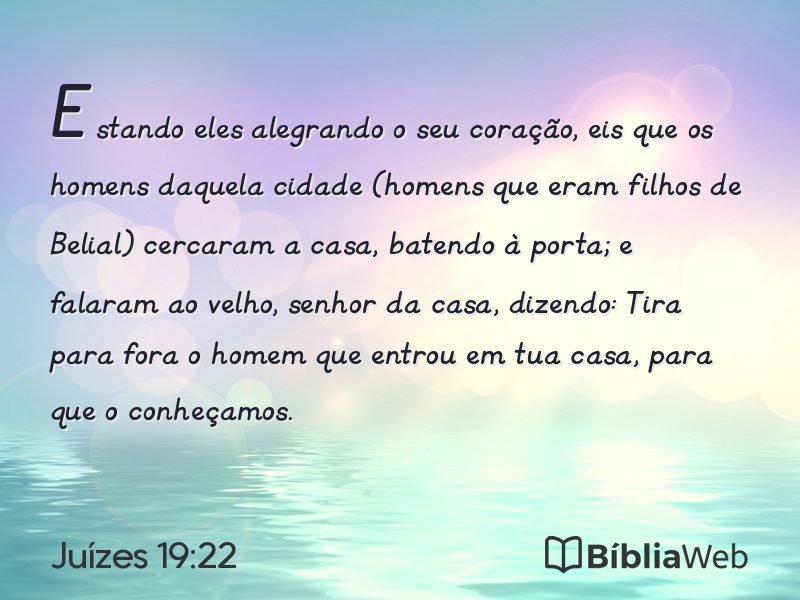 Juízes 19:22 em imagem para compartilhar