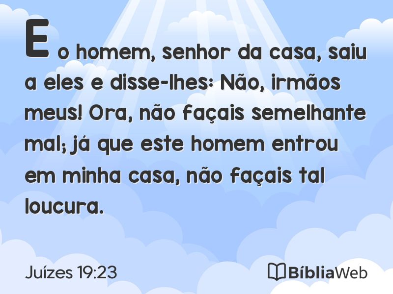 Juízes 19:23 em imagem para compartilhar