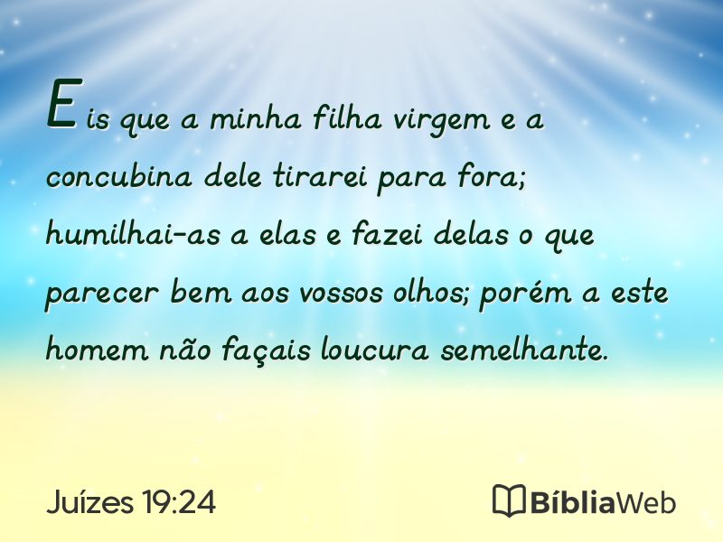 Juízes 19:24 em imagem para compartilhar