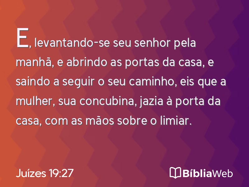 Juízes 19:27 em imagem para compartilhar