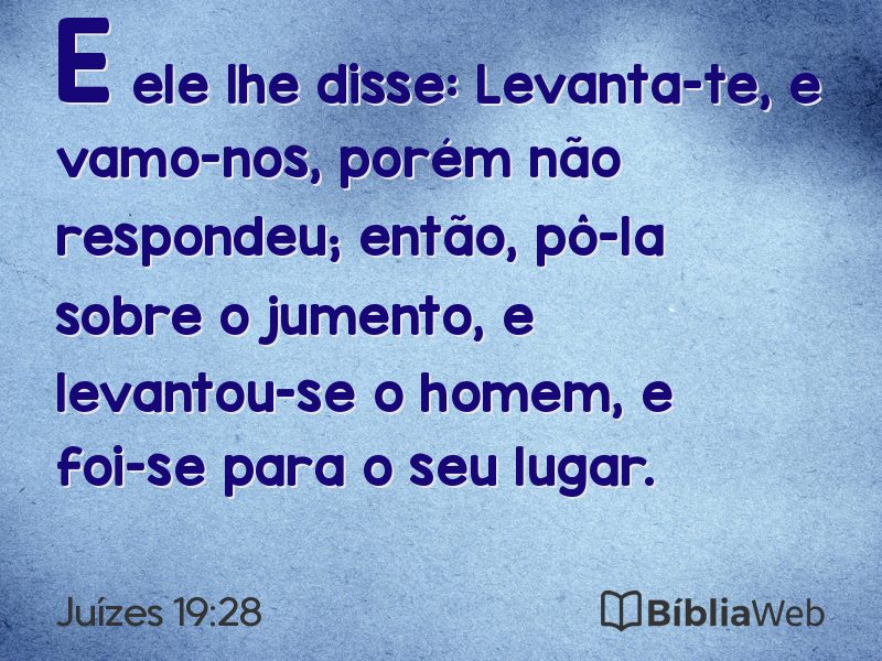 Juízes 19:28 em imagem para compartilhar