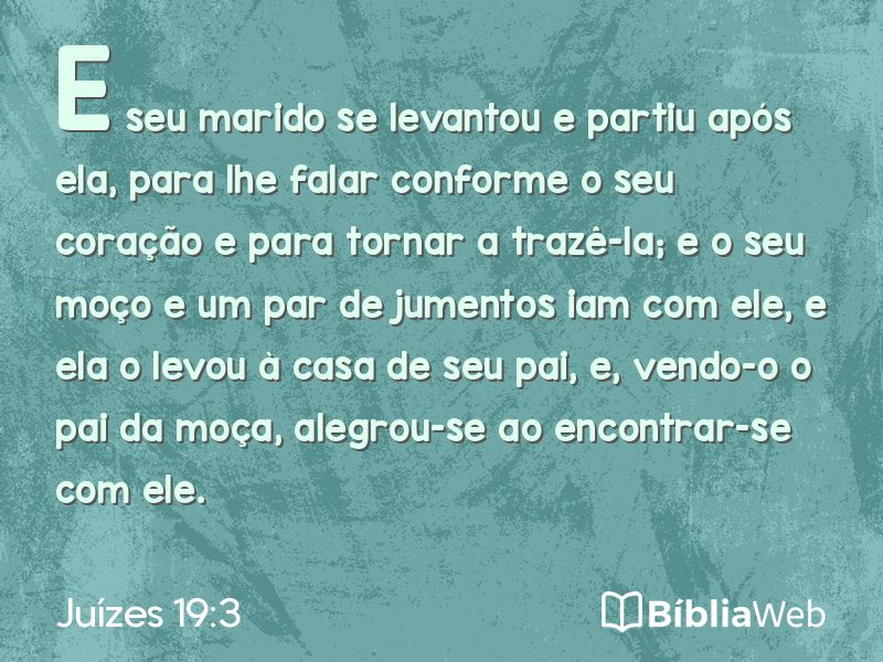 Juízes 19:3 em imagem para compartilhar