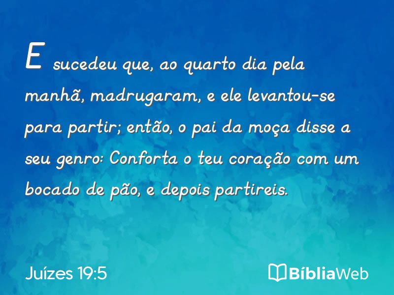 Juízes 19:5 em imagem para compartilhar