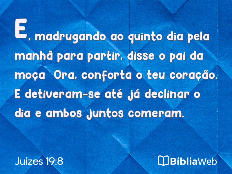 Juízes 19:8 em imagem para compartilhar